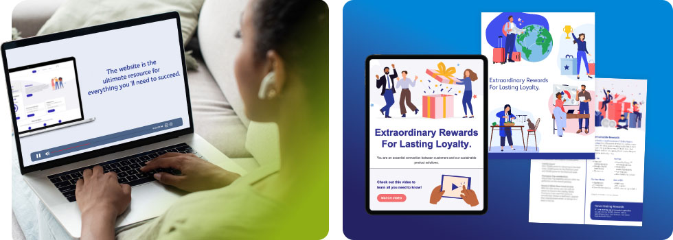 collage of channel partner programme communications